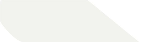 Diagonal white geometric shape with rounded corner